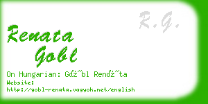 renata gobl business card